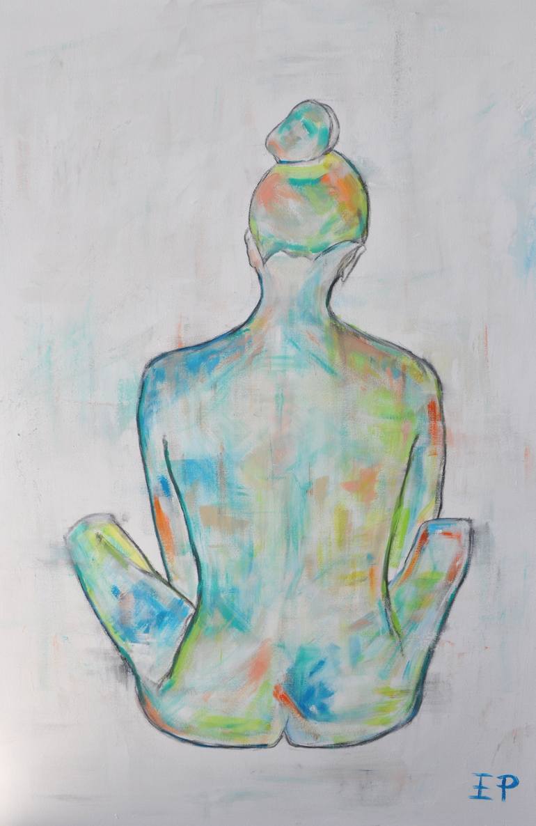 Original Abstract Nude Painting by Emily Powell