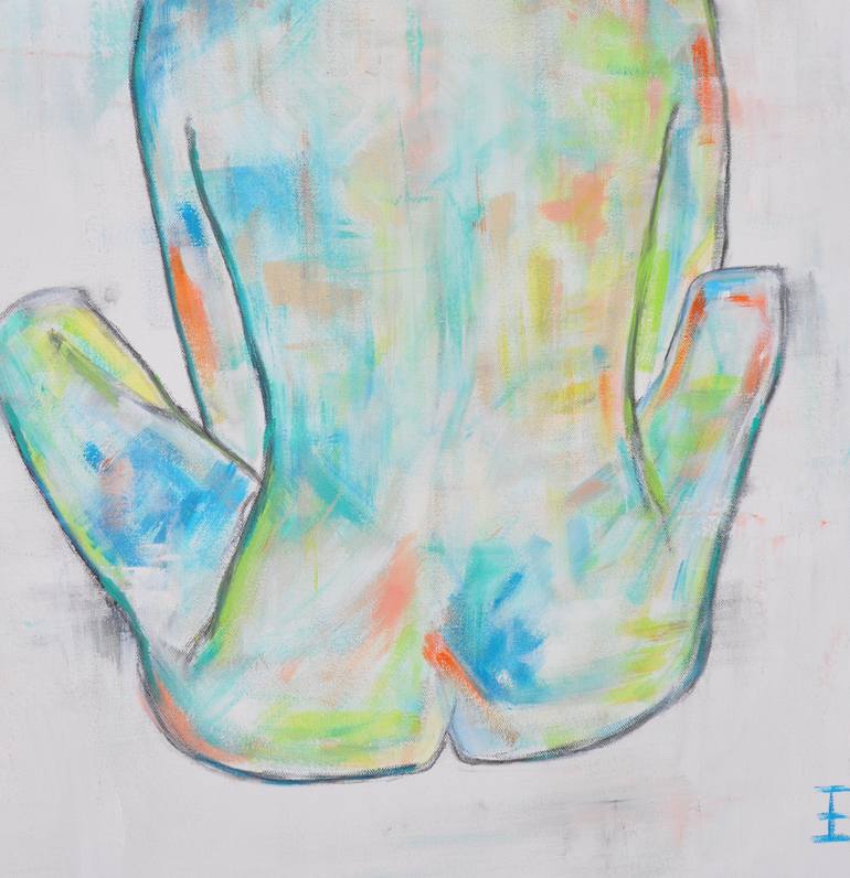 Original Abstract Nude Painting by Emily Powell