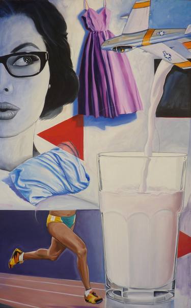 Original Surrealism Pop Culture/Celebrity Paintings by Peter Illig