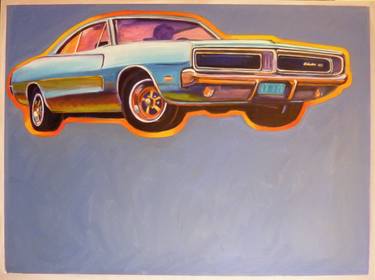 Original Pop Art Car Paintings by Peter Illig