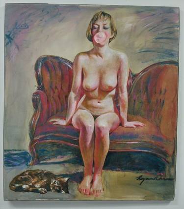 Original Figurative Nude Painting by Kevan Seng