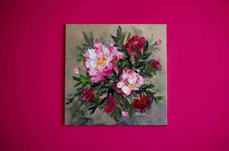 Original Modern Floral Painting by Bianca Danilov