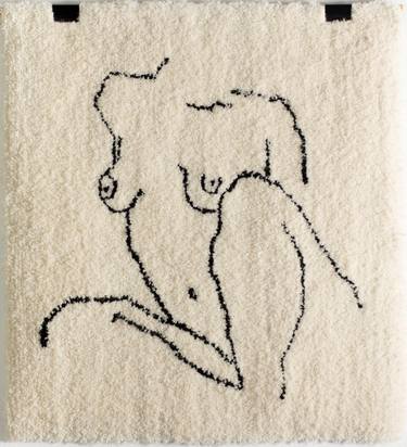 Original Figurative Nude Drawing by Luiza Porto