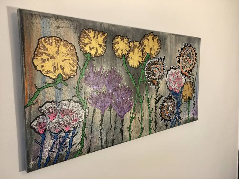 Original Modern Floral Painting by Steve Capaldi