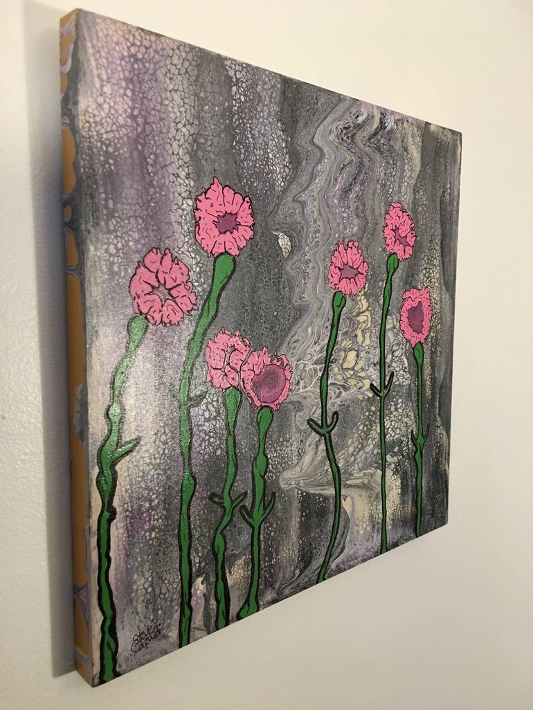 Original Modern Floral Painting by Steve Capaldi