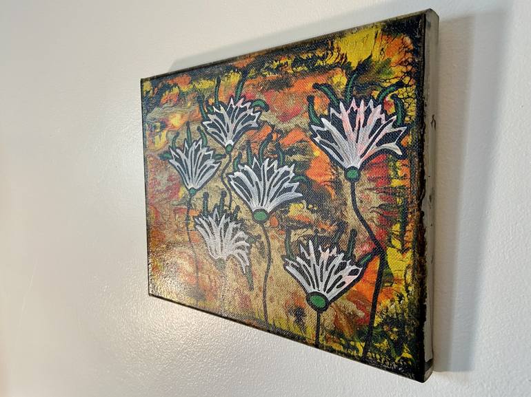 Original Abstract Expressionism Floral Painting by Steve Capaldi