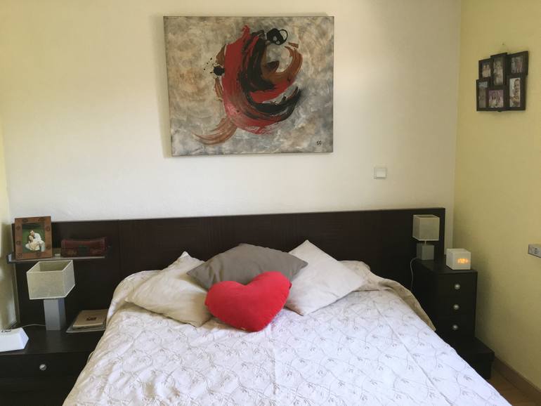 Original Abstract Love Painting by Estela Gález