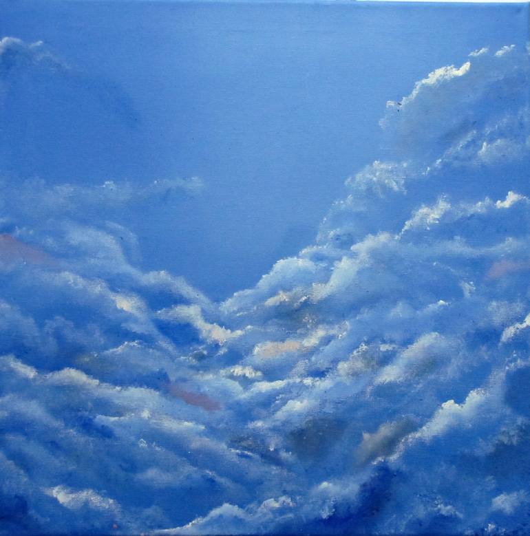 cloudy sky Painting by Elias Akleh | Saatchi Art