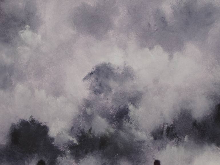 Original Abstract Expressionism Abstract Painting by Elias Akleh