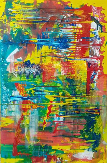 Print of Abstract Expressionism Abstract Paintings by Elias Akleh