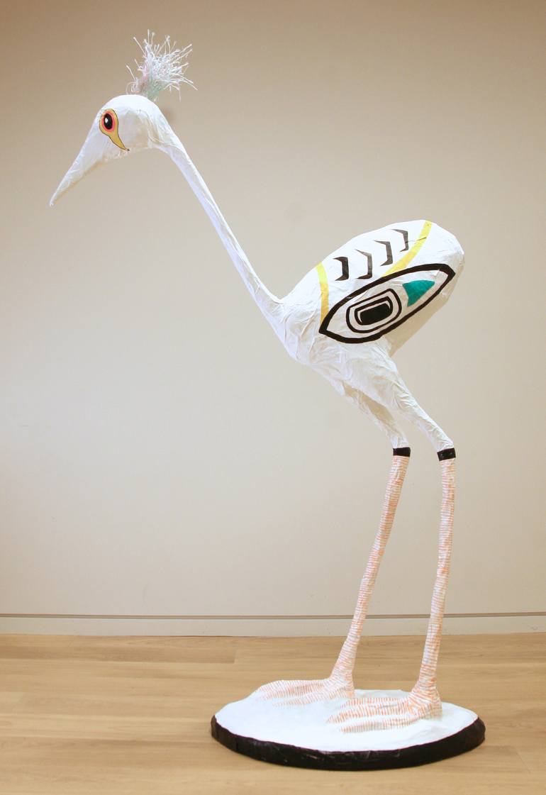 Paper Mache Bird Little Wings Sculpture By Adrienne Ball Saatchi Art