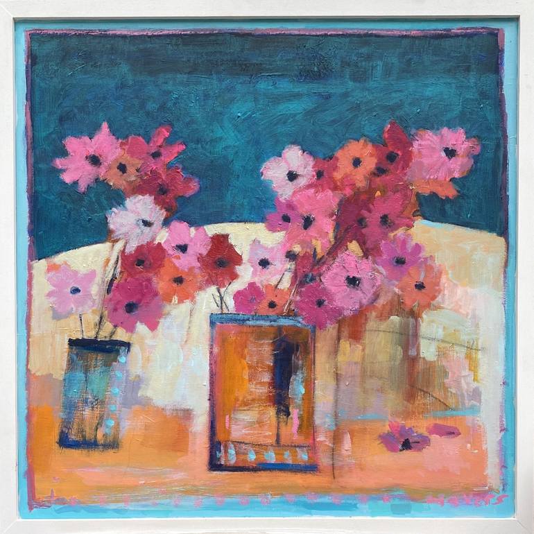 Original Contemporary Floral Painting by Chrissie Havers