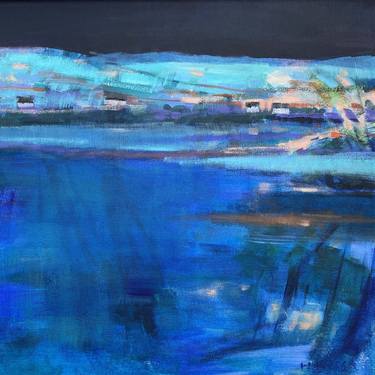 Original Abstract Expressionism Water Painting by Chrissie Havers