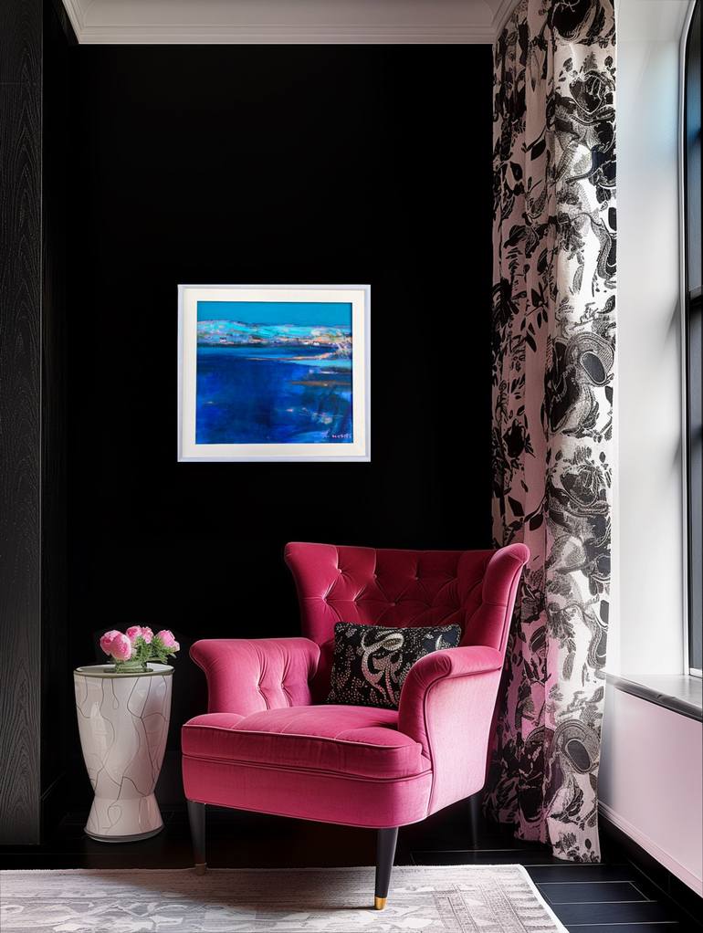Original Abstract Expressionism Water Painting by Chrissie Havers
