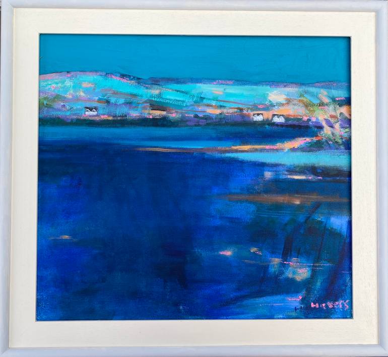 Original Abstract Expressionism Water Painting by Chrissie Havers