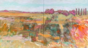 Original Expressionism Landscape Painting by Chrissie Havers
