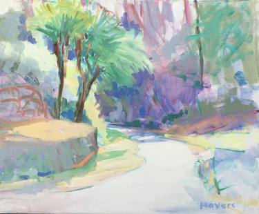 Print of Impressionism Garden Paintings by Chrissie Havers