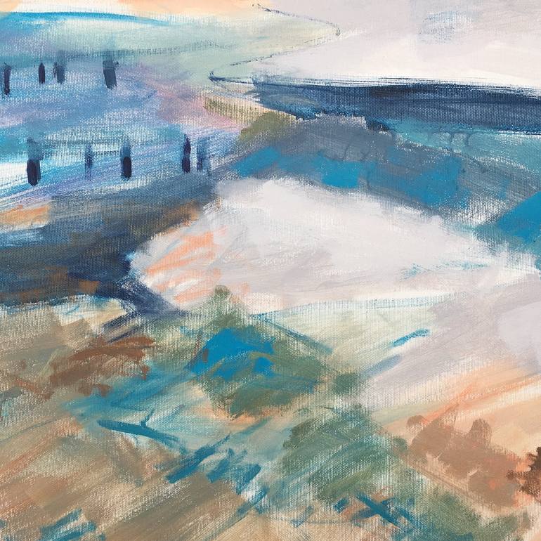 Original Expressionism Beach Painting by Chrissie Havers