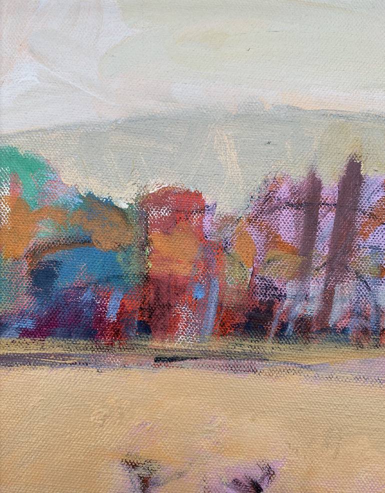 Original Semi Abstract Landscape Painting by Chrissie Havers