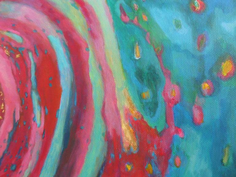 Original Abstract Fantasy Painting by Anja Kolenko