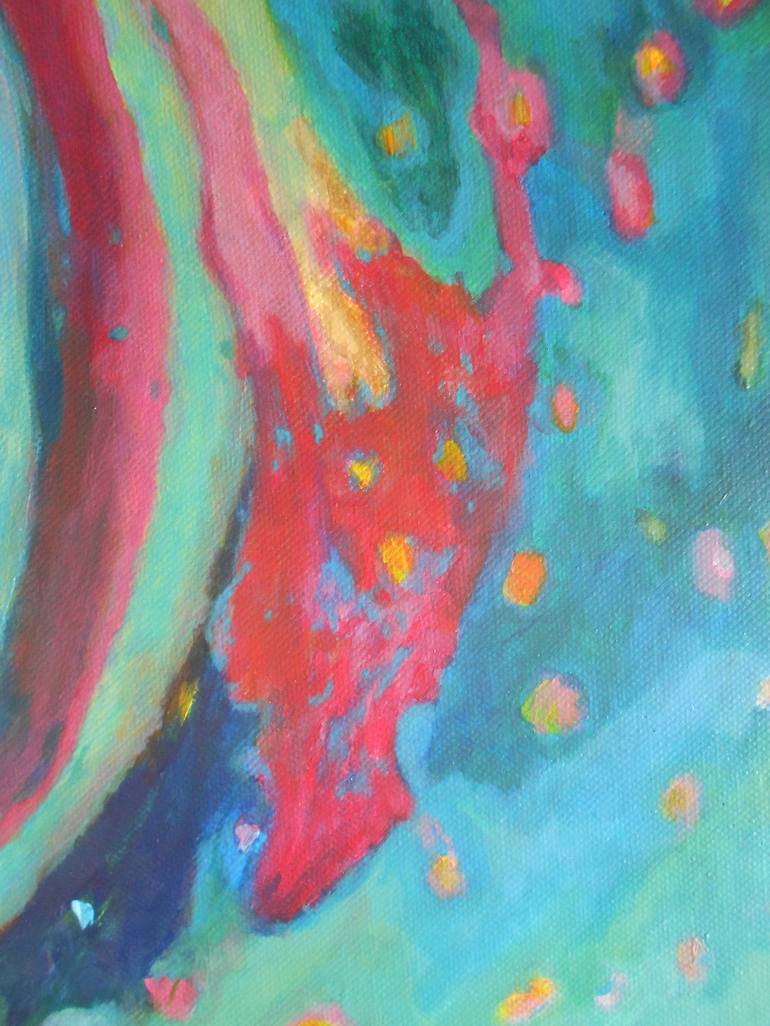 Original Abstract Fantasy Painting by Anja Kolenko