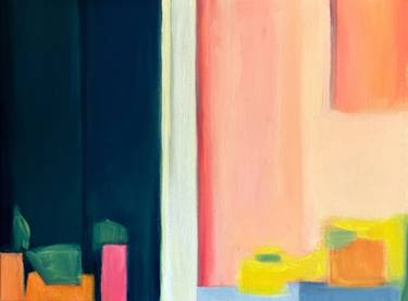 Original Abstract Architecture Paintings by liliane chaix