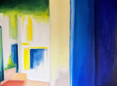 Original Abstract Cities Paintings by liliane chaix