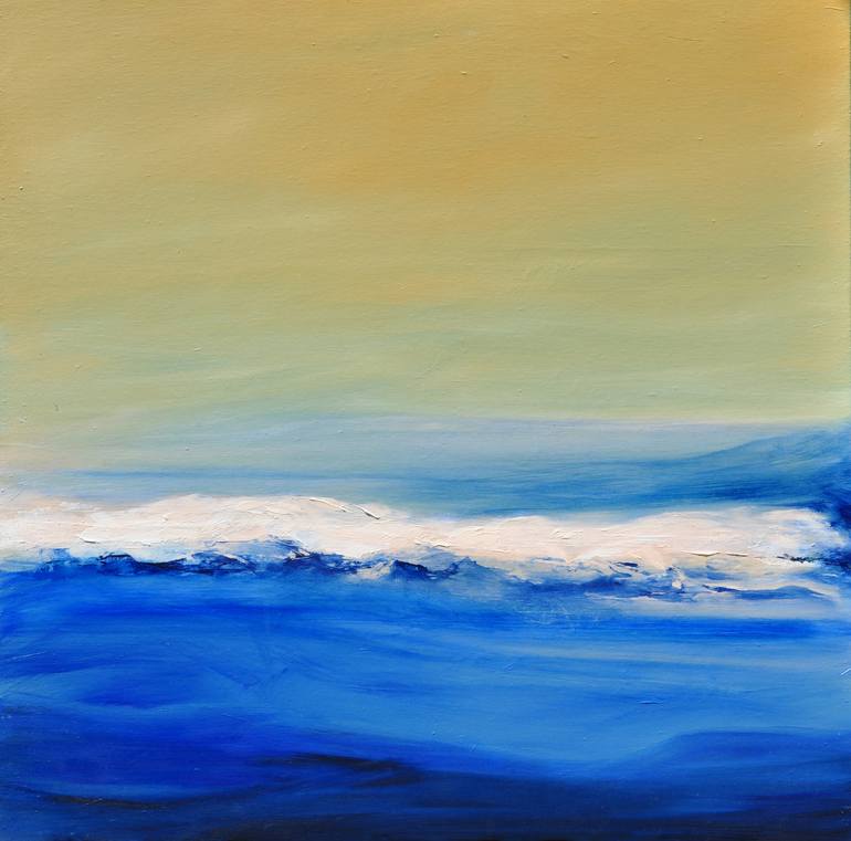 white ridges Painting by liliane chaix | Saatchi Art