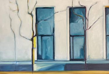 Original Abstract Expressionism Architecture Paintings by liliane chaix