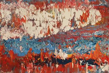 Original Abstract Expressionism Landscape Paintings by Alexandra Romano