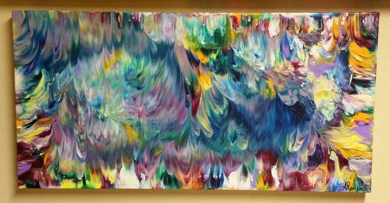 Original Abstract Expressionism Abstract Painting by Alexandra Romano