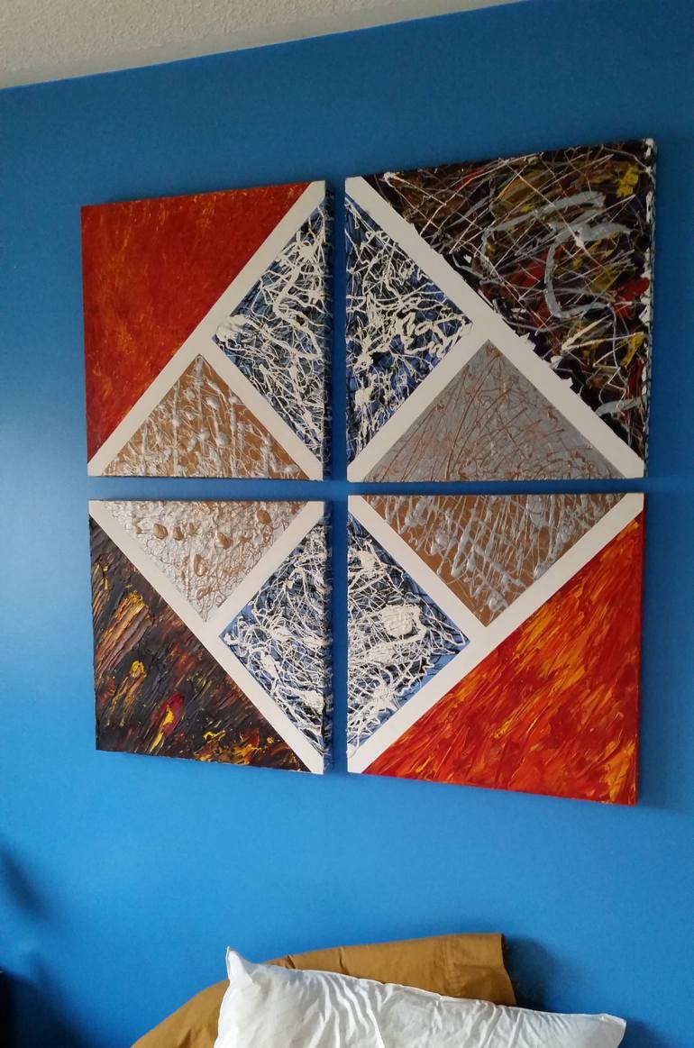 Original Abstract Expressionism Abstract Painting by Alexandra Romano