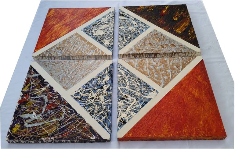Original Abstract Expressionism Abstract Painting by Alexandra Romano