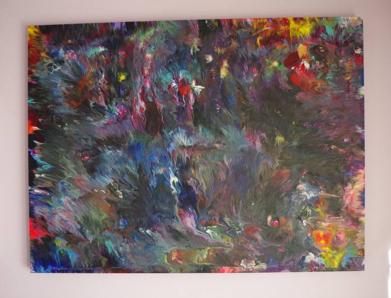 Original Abstract Expressionism Abstract Painting by Alexandra Romano