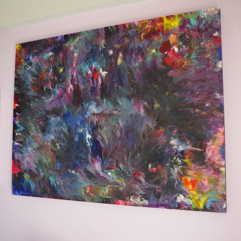 Original Abstract Expressionism Abstract Painting by Alexandra Romano