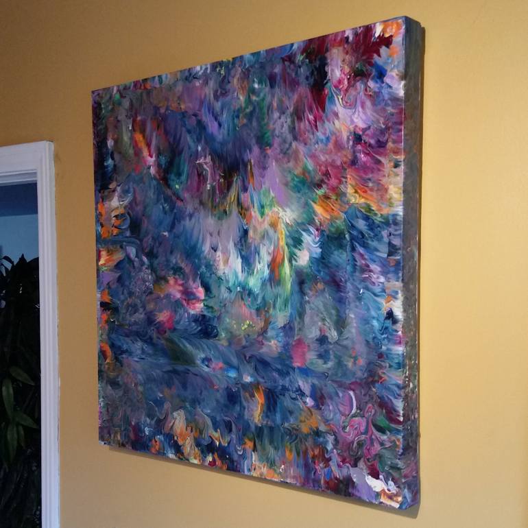 Original Abstract Expressionism Abstract Painting by Alexandra Romano