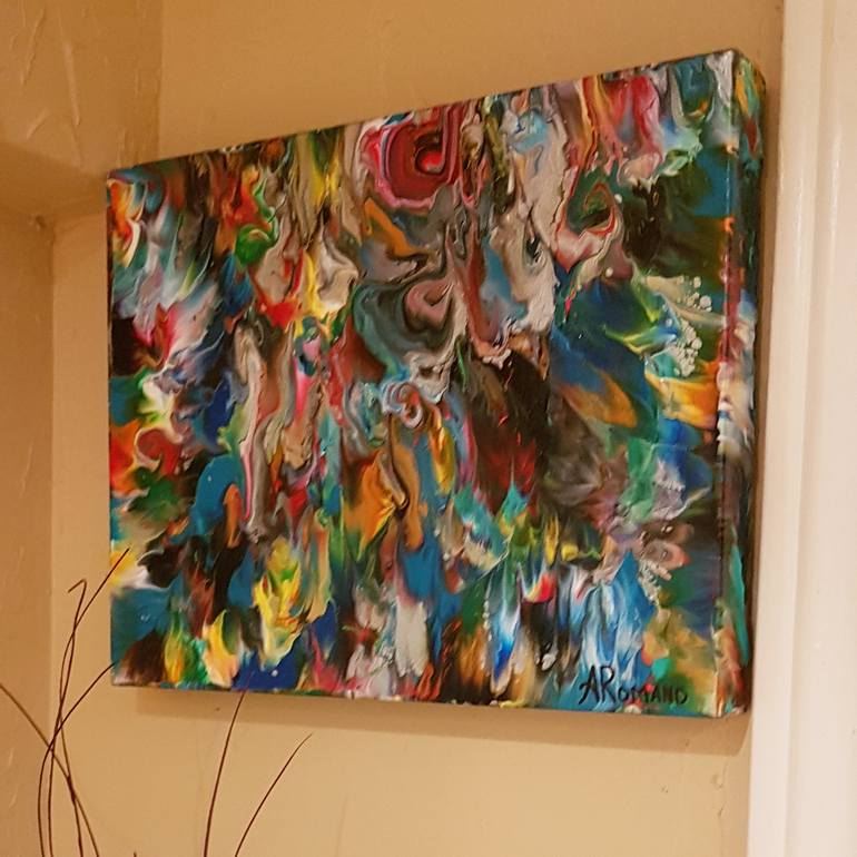 Original Abstract Expressionism Abstract Painting by Alexandra Romano