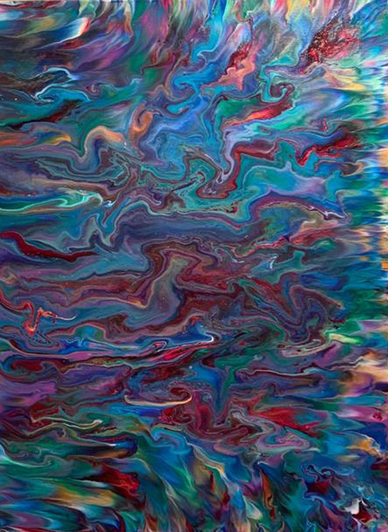 trippy abstract painting