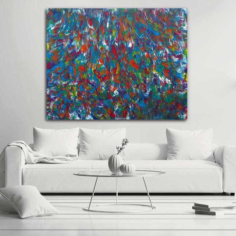 Original Abstract Expressionism Abstract Painting by Alexandra Romano