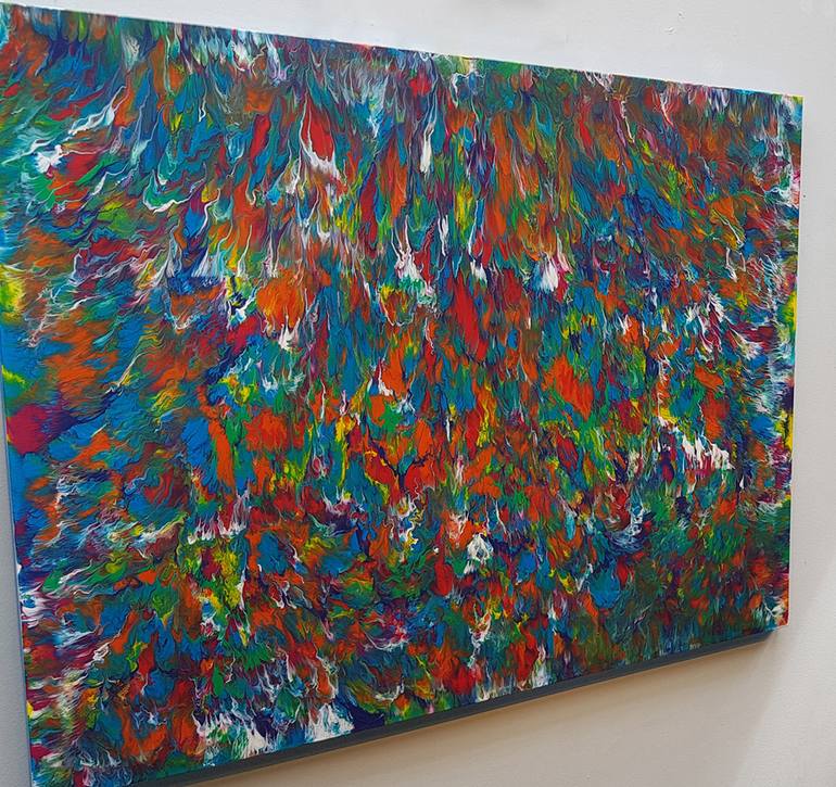 Original Abstract Expressionism Abstract Painting by Alexandra Romano