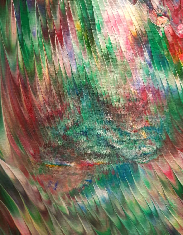 Original Abstract Expressionism Abstract Painting by Alexandra Romano