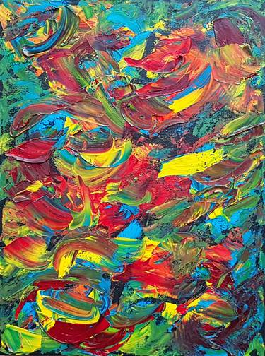 Original Abstract Expressionism Abstract Paintings by Alexandra Romano