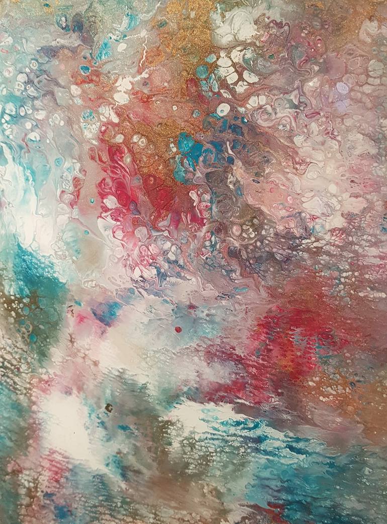 Original Abstract Expressionism Abstract Painting by Alexandra Romano