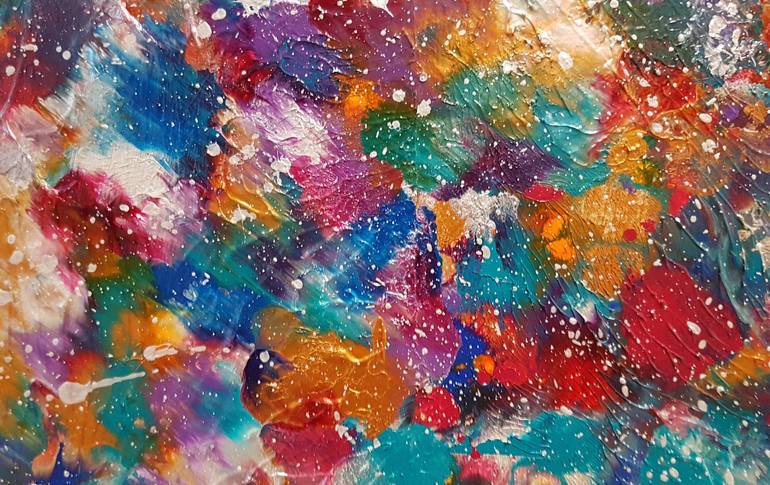 Original Abstract Expressionism Abstract Painting by Alexandra Romano