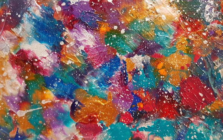 Original Abstract Expressionism Abstract Painting by Alexandra Romano