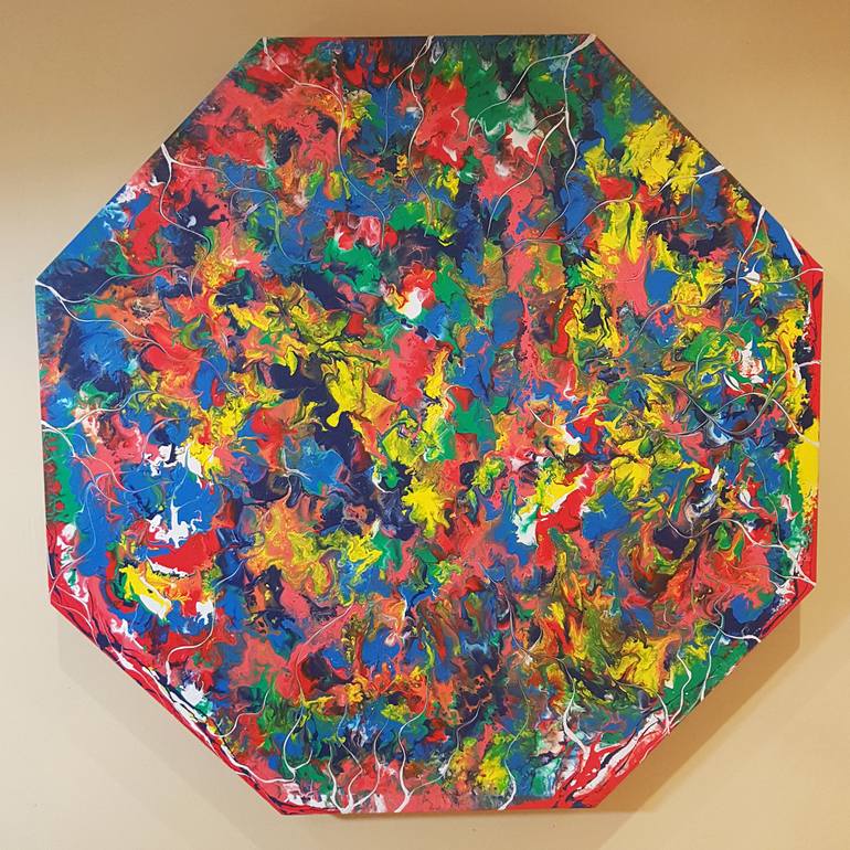 Original Abstract Expressionism Abstract Painting by Alexandra Romano