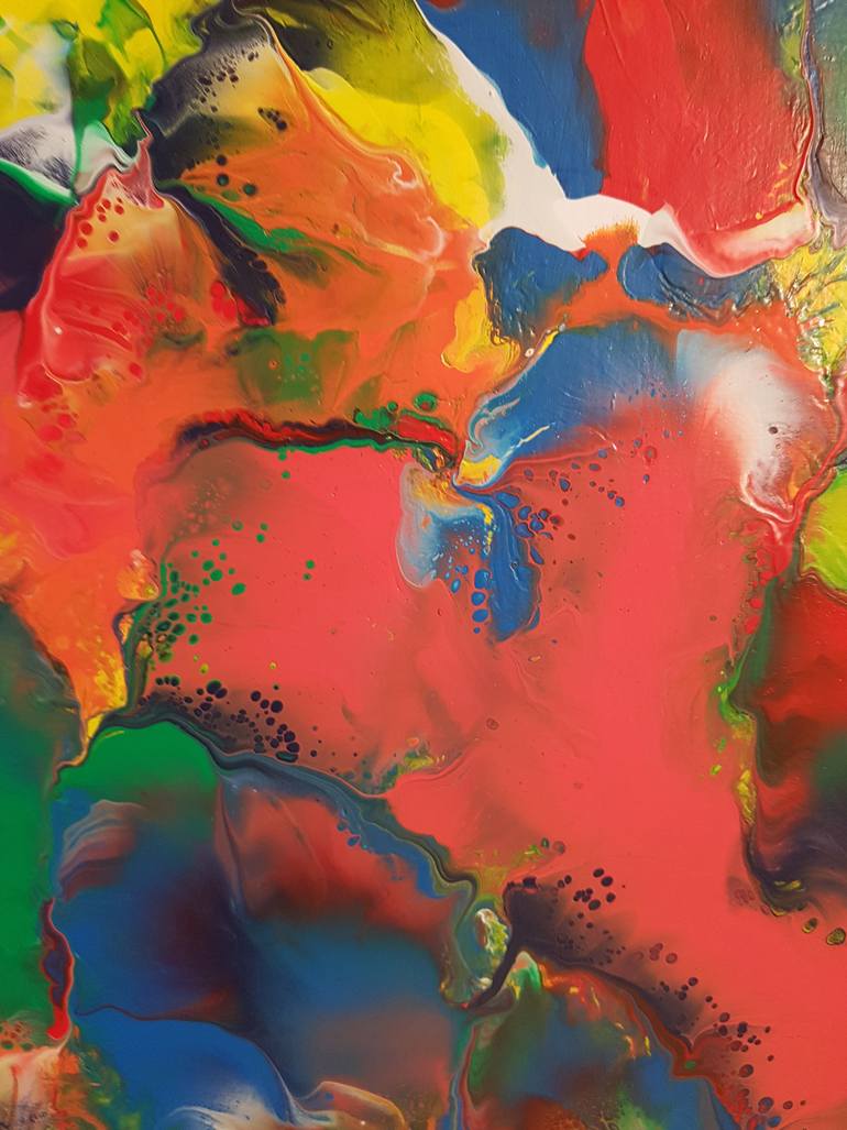Original Abstract Expressionism Abstract Painting by Alexandra Romano