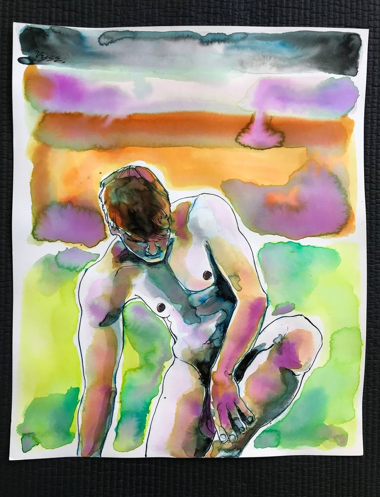 Original Figurative Erotic Paintings by Richard Vyse