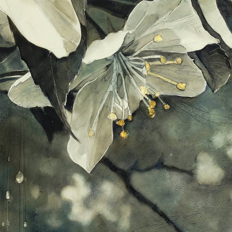 Original Realism Floral Painting by Lidia Wylangowska