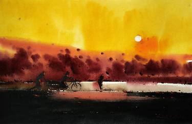 Print of Conceptual Landscape Paintings by Palash Datta